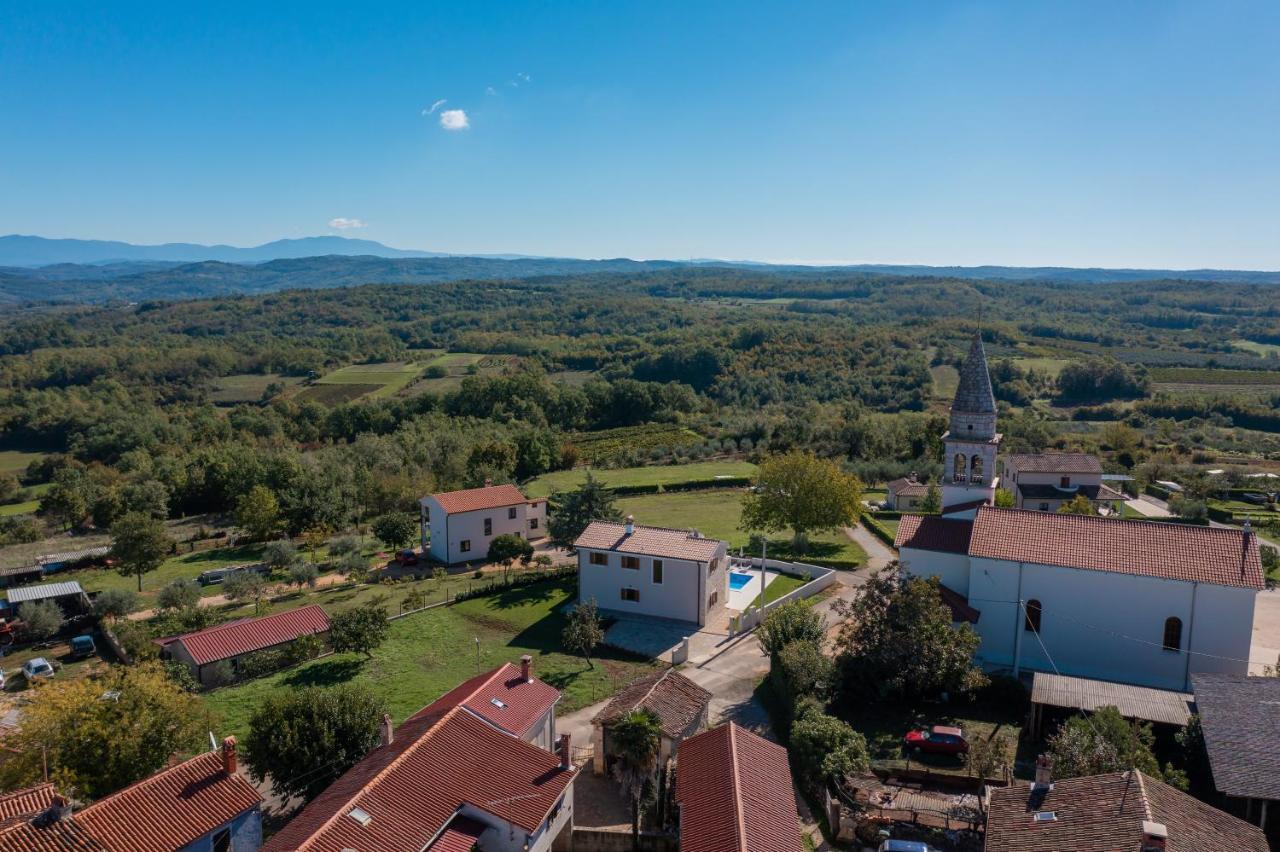 Villa Atop The Village With Stunning View Vižinada Exterior foto